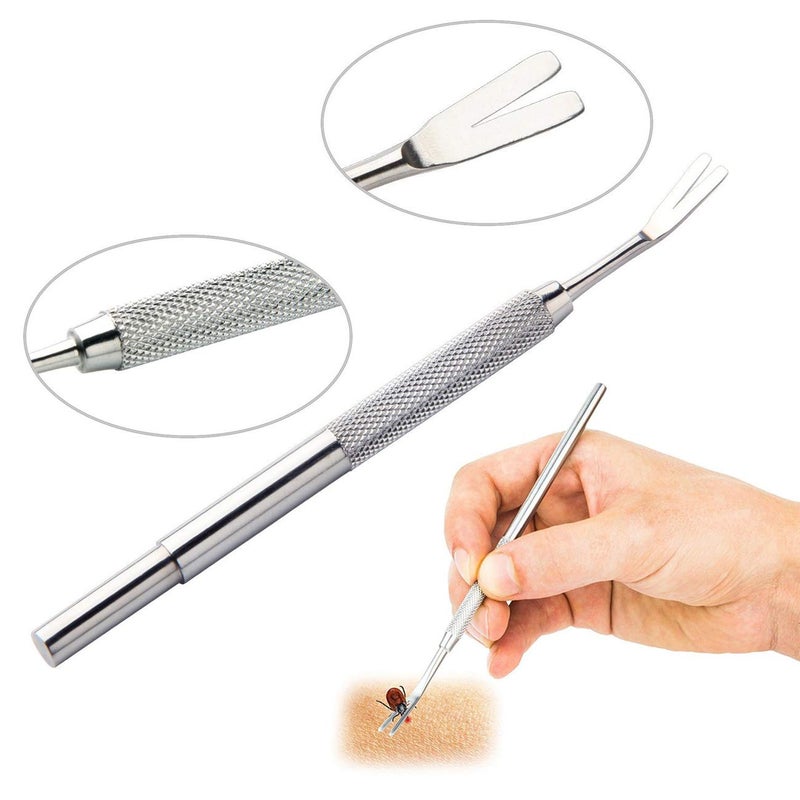 Acronde 3 Pack Tick Remover Tool Set Stainless Steel Tick Remover Kit for Cats and Dogs - Image 4